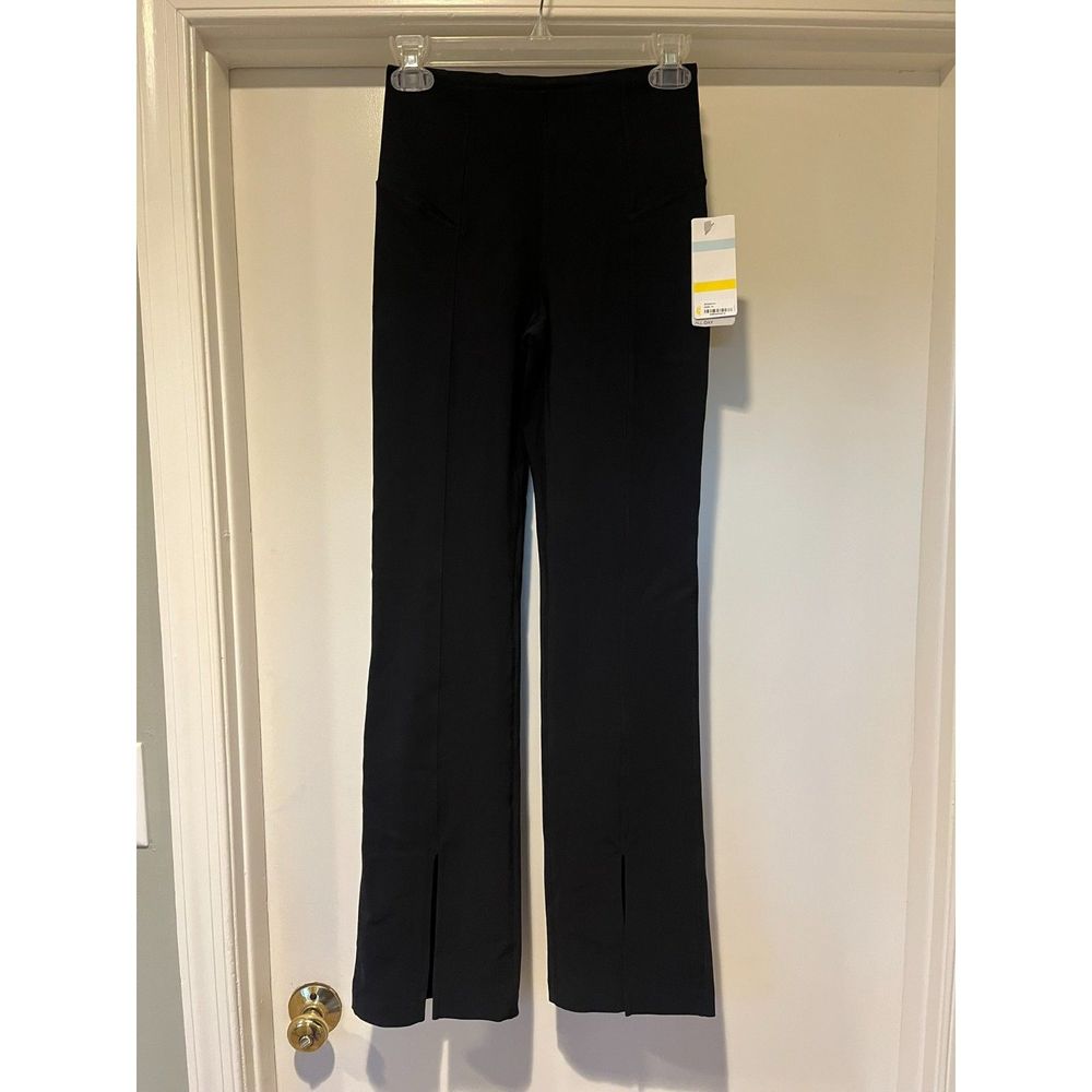 Black Zella All Day Flare Yoga Pants w/Slit at Bottom, New With Tags Sixe XS